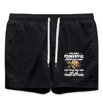 L’antdidépresseur le plus puissant a quatre pattes et - Short de bain - noir - Devant - AI Model Male 185 light (185cm)