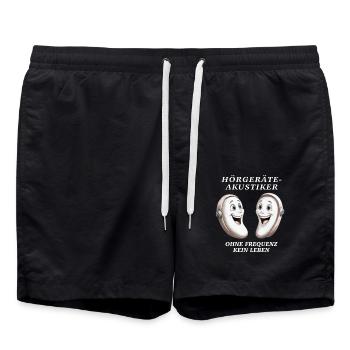 HEARING AID ACOUSTICIAN - Swim Trunks - black - Front - AI Model Male 185 light (185cm)