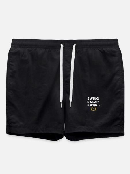 SWING SWEAR REPEAT - Swim Trunks - black