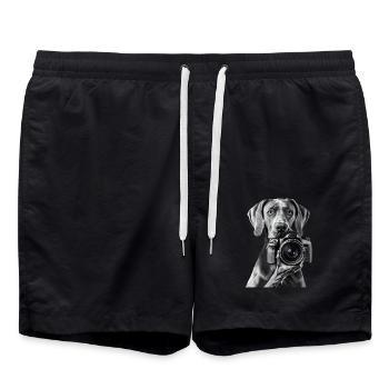 Deutsche Dogge - Badeshorts - Schwarz - Vorne - AI Model Male 185 light (185cm)