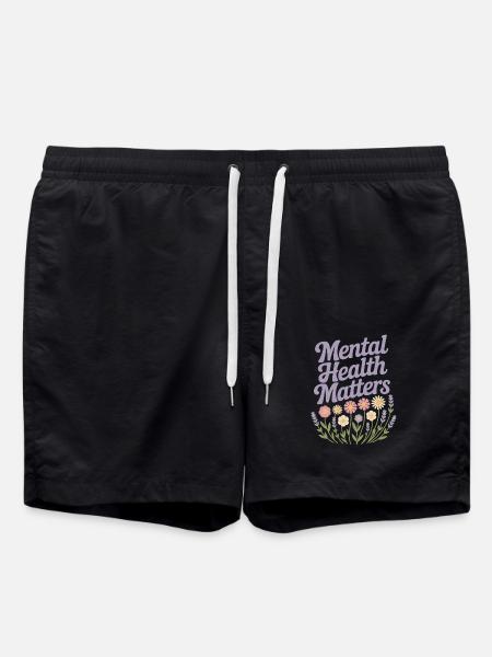 Mental Health matters - Swim Trunks - black