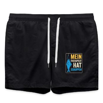 Thérapie de pêche Dicton - Short de bain - noir - Devant - AI Model Male 185 light (185cm)