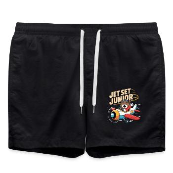 First time flying Travel Memory Sky - Swim Trunks - black - Front - AI Model Male 185 light (185cm)