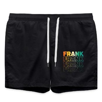 Frank - Swim Trunks - black - Front - AI Model Male 185 light (185cm)