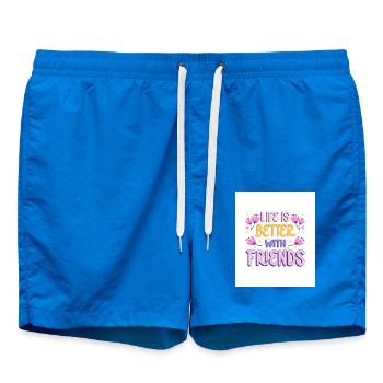 Life is Better with friends - Badeshorts - Cobalt blue - Vorne