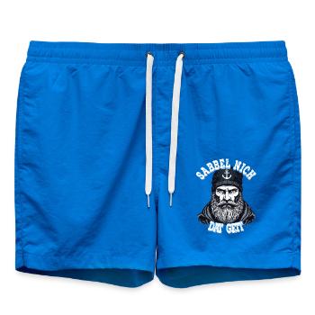 Frison orientale marin de la mer du Nord Sabbel nich dat geit - Short de bain - cobalt blue - Devant