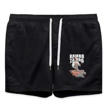 Merz Rambo Zambo - Kanzler - Badeshorts - Schwarz - Vorne - AI Model Male 185 light (185cm)
