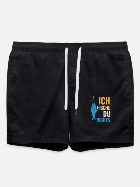 I fish – you don't fish - Swim Trunks - black