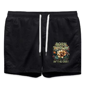 NÉ POUR JOUER DANS LA TERRE BATTUE - Short de bain - noir - Devant - AI Model Male 185 light (185cm)