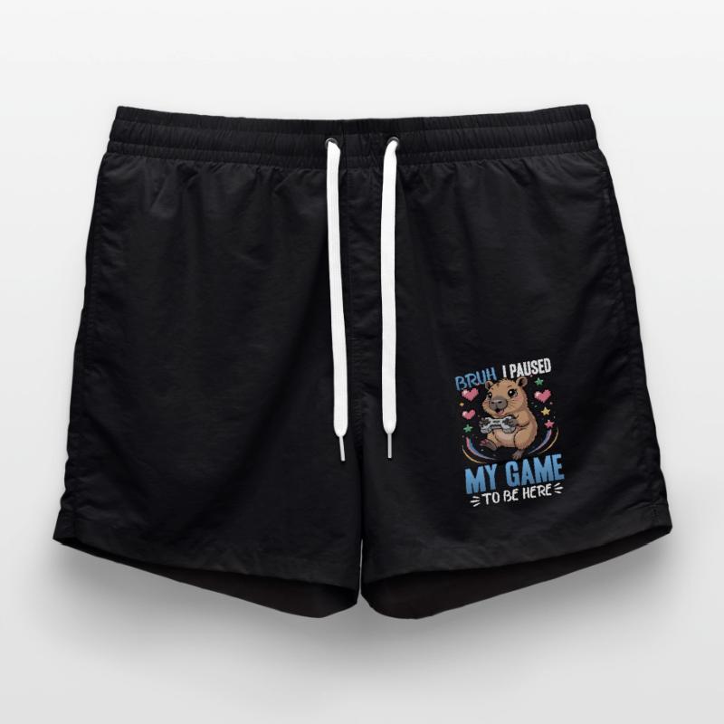 Capybara Gamer Gaming Badeshorts