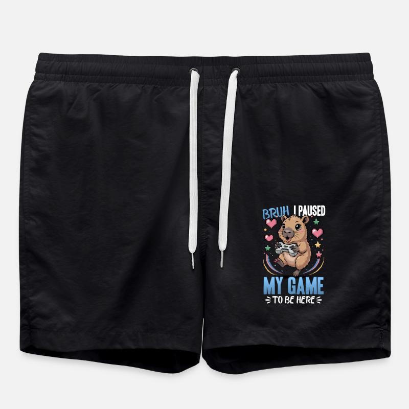 Capybara Gamer Gaming - Short de bain - noir