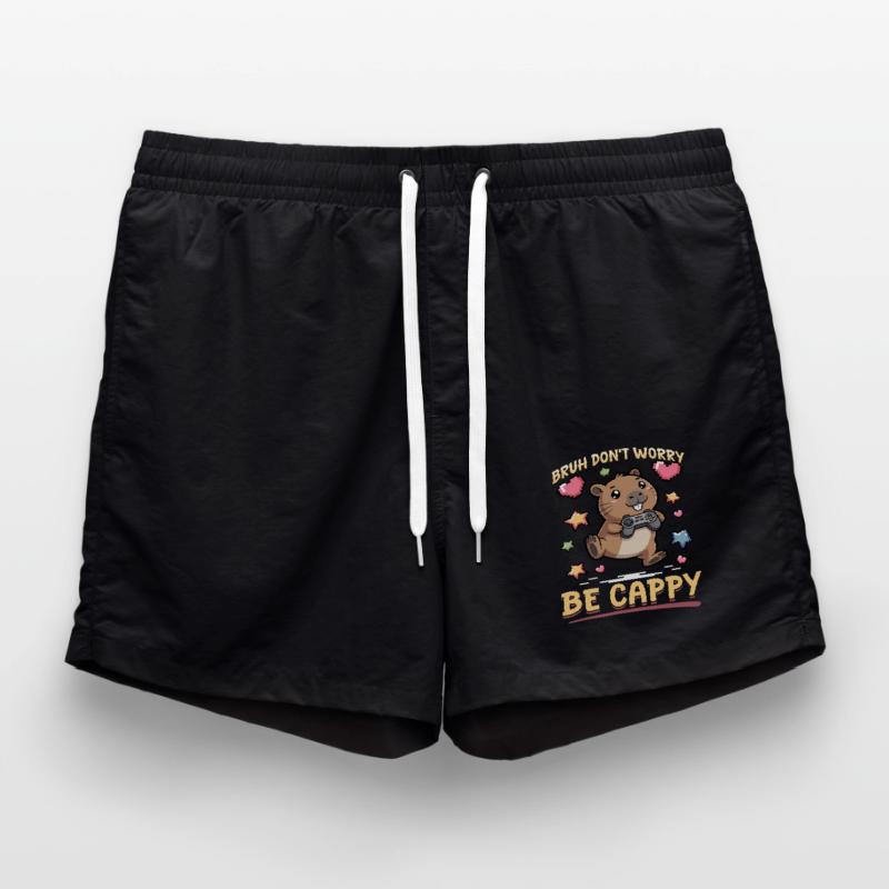 Capybara Gamer Gaming Swim Trunks