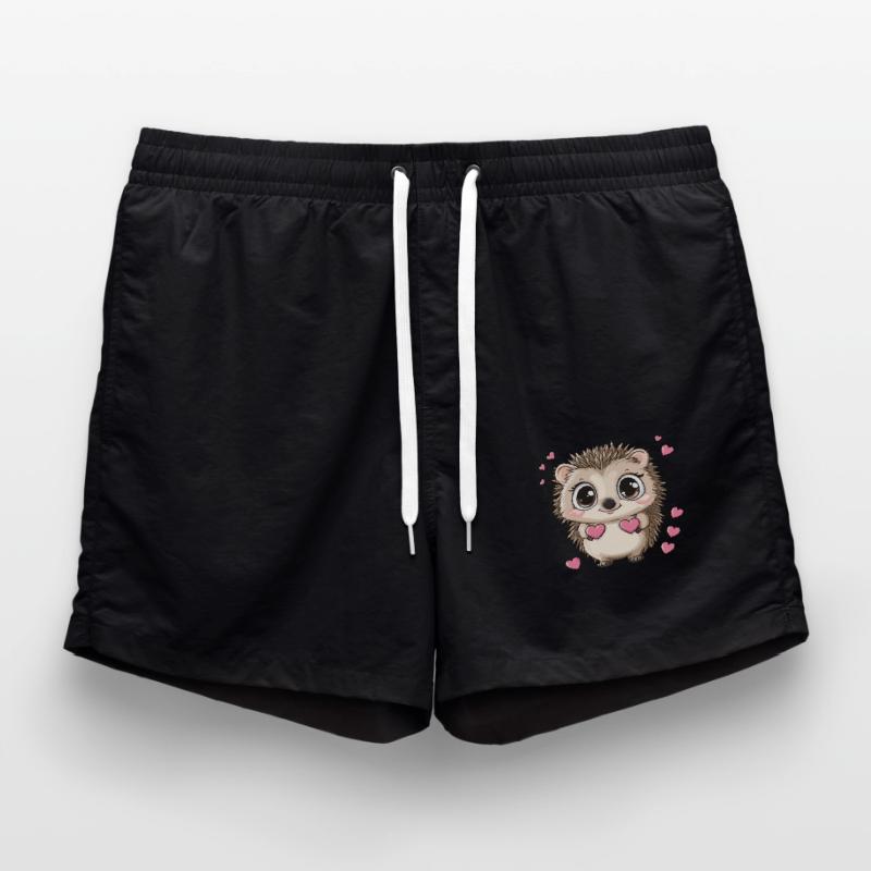 Hérisson avec des cœurs Short de bain