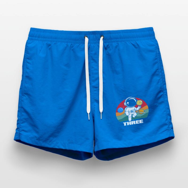 Space adventure for young explorers Swim Trunks