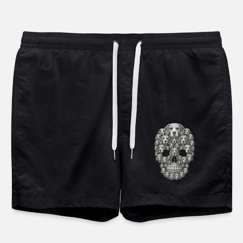Beagle - Badeshorts - Schwarz