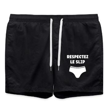 Slip - Short de bain - noir - Devant - AI Model Male 185 light (185cm)