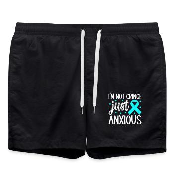 Anxiety disorder Anxiety disorder - Swim Trunks - black - Front - AI Model Male 185 light (185cm)