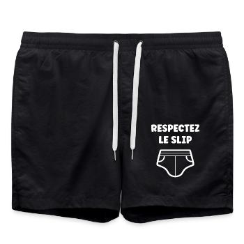 Slip - Short de bain - noir - Devant - AI Model Male 185 light (185cm)