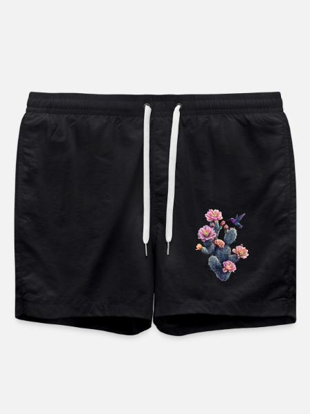 Kaktus - Badeshorts - Schwarz