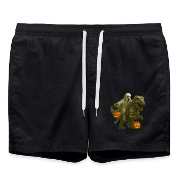 T-Rex - Badeshorts - Schwarz - Vorne - AI Model Male 185 light (185cm)