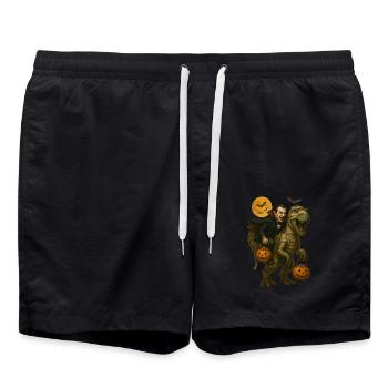 T-Rex - Badeshorts - Schwarz - Vorne - AI Model Male 185 light (185cm)