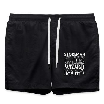 Storeman multitasking Wizard - Swim Trunks - black - Front - AI Model Male 185 light (185cm)