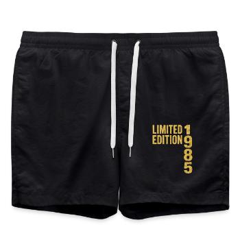 Edition Limitée Culte Année 1985 - Short de bain - noir - Devant - AI Model Male 185 light (185cm)