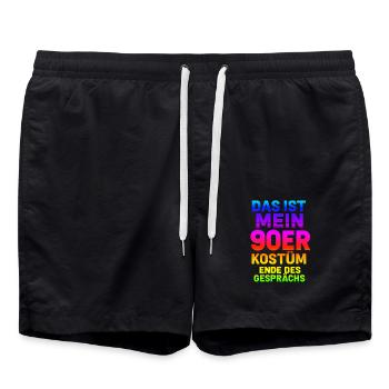 Déguisement My90s - Short de bain - noir - Devant - AI Model Male 185 light (185cm)