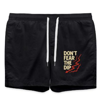 Stock Trader Trading Mindset: Keine Angst Vor Dem - Badeshorts - Schwarz - Vorne - AI Model Male 185 light (185cm)