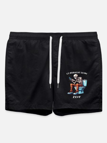 SKELETON TOILET SMARTPHONE - Swim Trunks - black