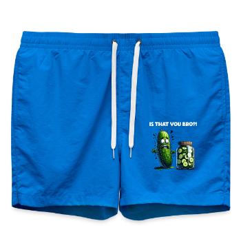 Is that you Bro?! Gurke Pickle Gurkenliebhaber - Badeshorts - Cobalt blue - Vorne