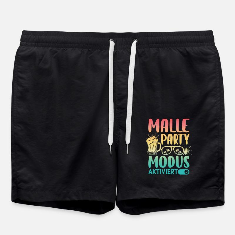 Mode Malle Party activé - Short de bain - noir