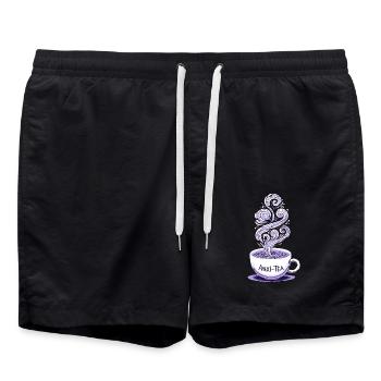 Anxiety disorder Anxiety disorder - Swim Trunks - black - Front - AI Model Male 185 light (185cm)