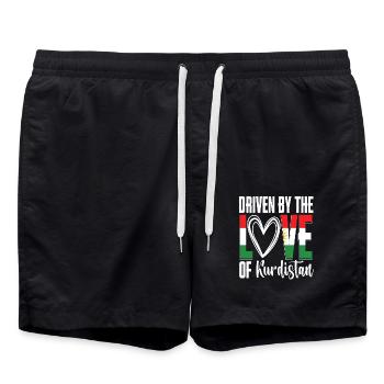 Kurdistan Kurd Kurds - Swim Trunks - black - Front - AI Model Male 185 light (185cm)