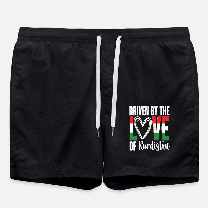 Kurdistan Kurde Kurden - Badeshorts - Schwarz