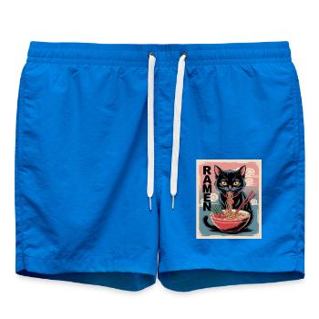 Ramen chat à la japonaise - Short de bain - cobalt blue - Devant