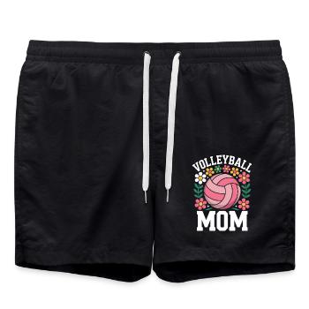 volley-ball dire drôle de cadeau de volley-ball - Short de bain - noir - Devant - AI Model Male 185 light (185cm)