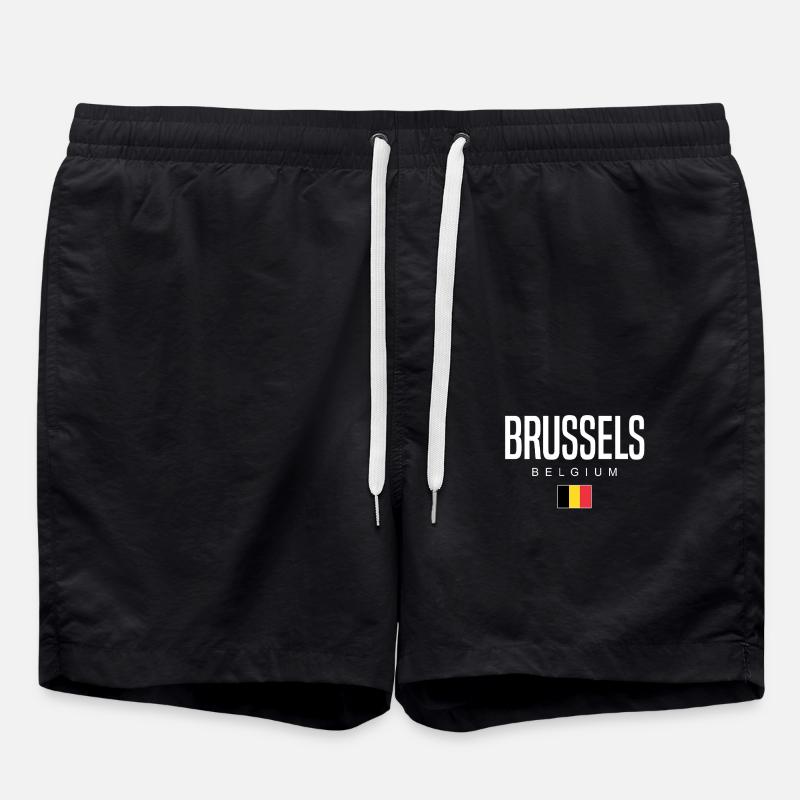 Bruxelles, Belgique - Short de bain - noir