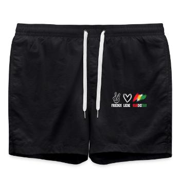 Kurdistan Kurd Kurds - Swim Trunks - black - Front - AI Model Male 185 light (185cm)