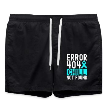 Anxiety disorder Anxiety disorder - Swim Trunks - black - Front - AI Model Male 185 light (185cm)