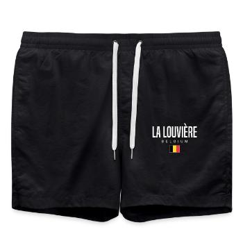 Lalouvière Belgien - Badeshorts - Schwarz - Vorne - AI Model Male 185 light (185cm)