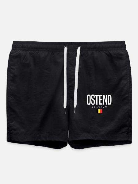 Ostend Belgium - Swim Trunks - black