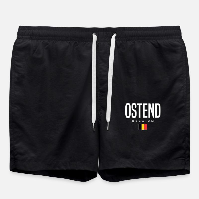 Ostend Belgium - Swim Trunks - black