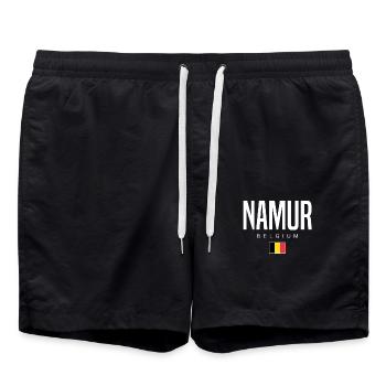 Namur Belgien - Badeshorts - Schwarz - Vorne - AI Model Male 185 light (185cm)