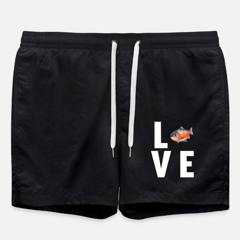 Salmon Salmon - Swim Trunks - black