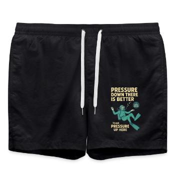 La pression vers le bas est meilleure conception du plongeur - Short de bain - noir - Devant - AI Model Male 185 light (185cm)