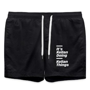 It's Kellan Doing Kellan Things Funny - Swim Trunks - black - Front - AI Model Male 185 light (185cm)