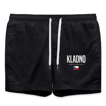 Kladno Tschechien - Badeshorts - Schwarz - Vorne - AI Model Male 185 light (185cm)