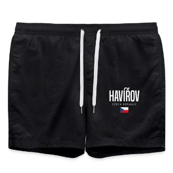 Havirov Tschechien - Badeshorts - Schwarz - Vorne - AI Model Male 185 light (185cm)