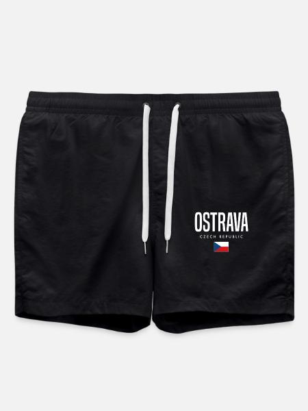 Ostrava, Czech Republic - Swim Trunks - black